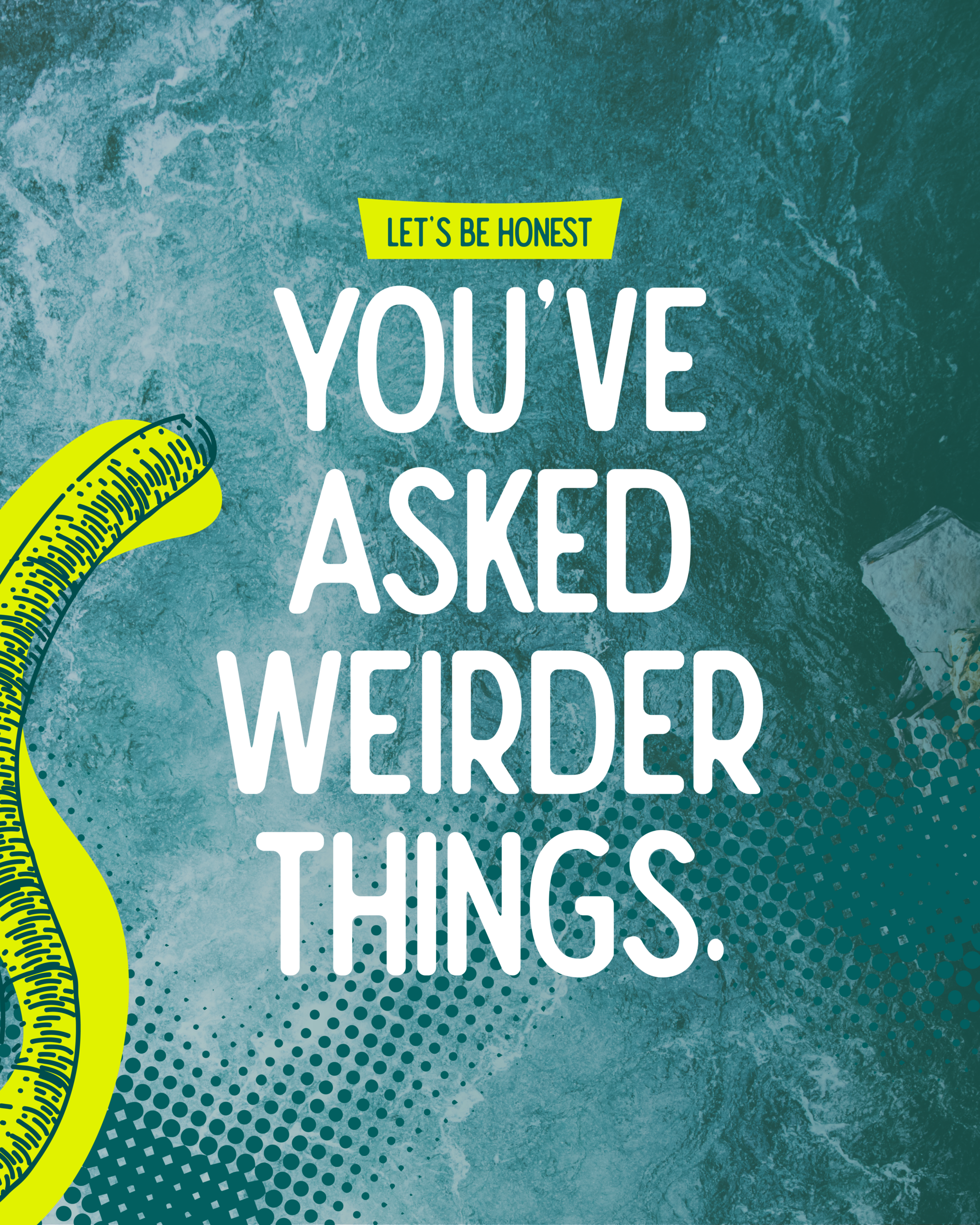 Let's be honest You've asked weirder things.