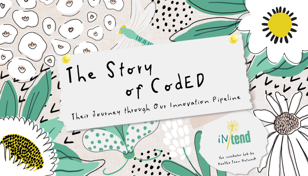 Cover of a scrapbook titled "The Story of CodED"