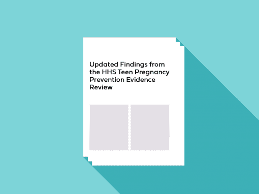Updated Findings from the HHS Teen Pregnancy Prevention Evidence Review: October 2016-May 2022
