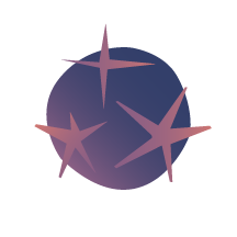 pink stars with purple background