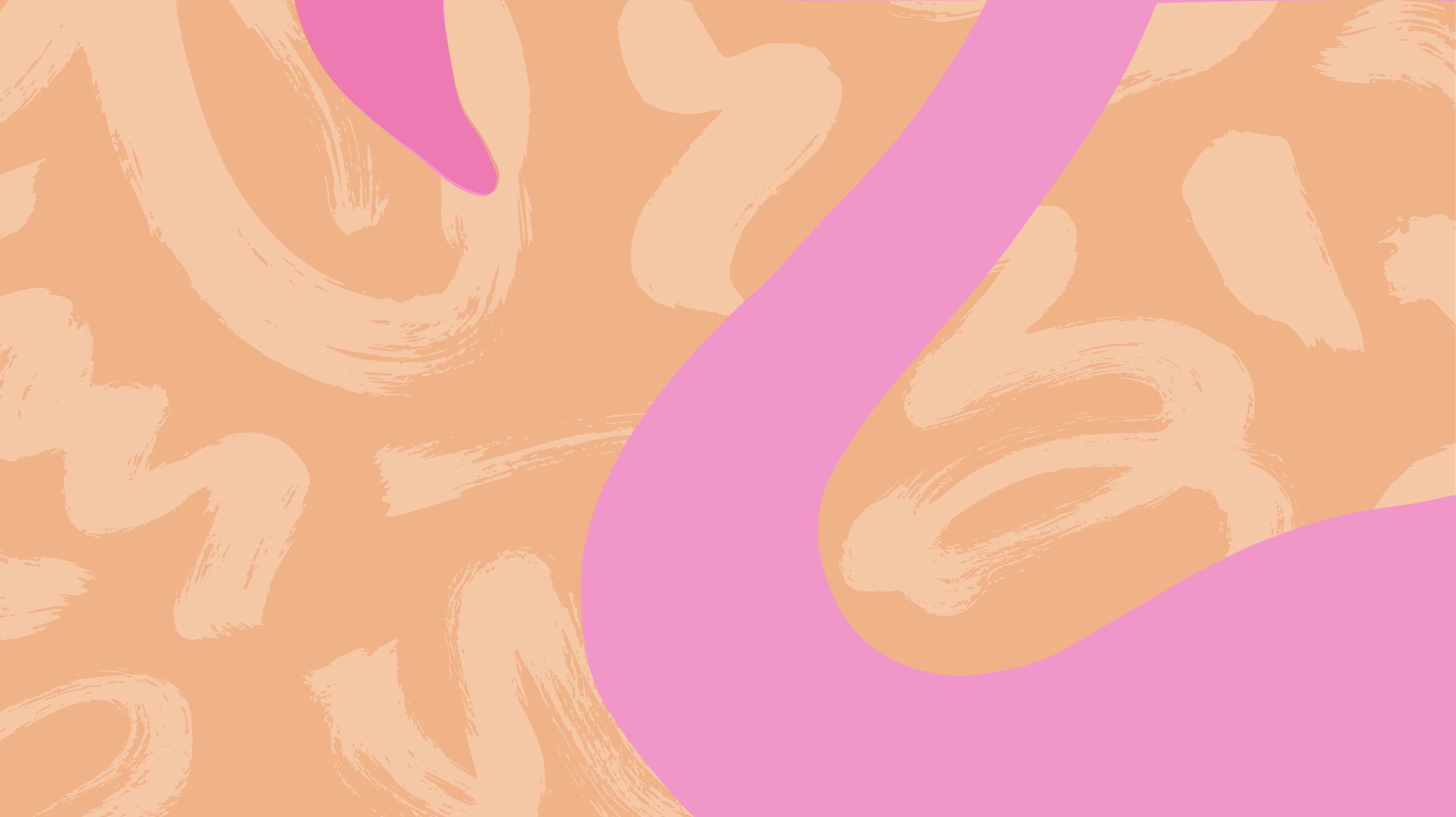 Pink Flamingo Header pink flamingo neck and peak with a peach and orange squiggly background