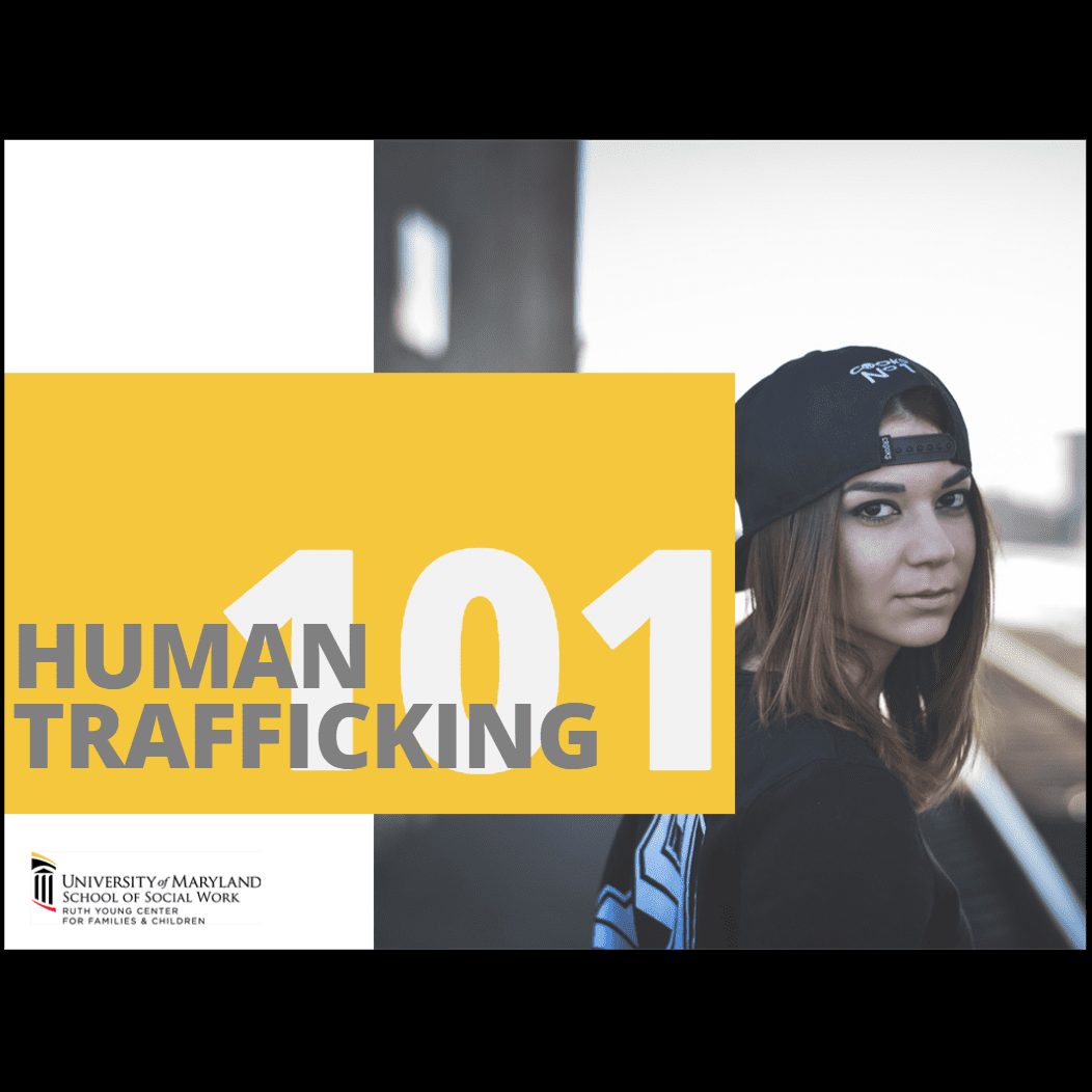 Product Cover Image elearning Human Trafficking Image of a notebook with a fountain pen on top
