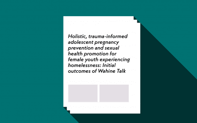 Holistic, trauma-informed adolescent pregnancy prevention and sexual health promotion for female youth experiencing homelessness: Initial outcomes of Wahine Talk