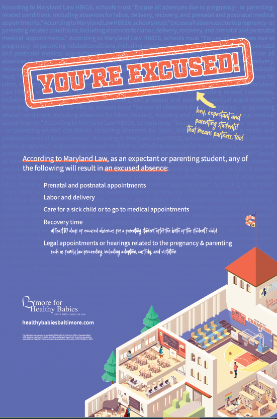 Image is a snapshot of the infographic, depicting cross-section graphic of a school, with various rooms and students and teachers